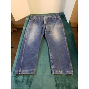 Rustler Jeans Mens Blue Size 40x28 Pants Cotton Denim Casual Work Loose Straight